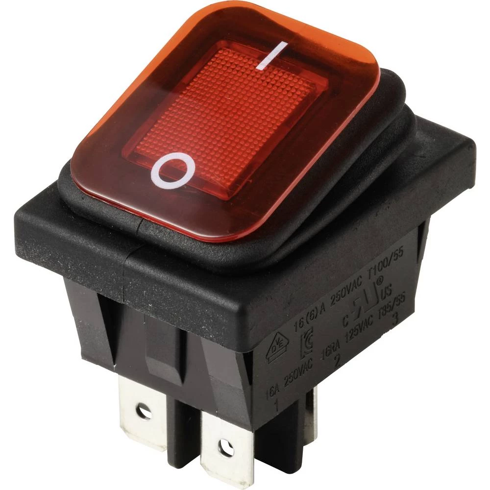 TRU COMPONENTS TC-13599528 ozibni prekidač 250 V/AC 16 A 2 x off/on IP65 (sprijeda) zadržava položaj 1 kom. slika