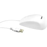 Keysonic KSM-3020M-W USB miš Zaštita od prskanja, Zaštita od prašine Bijela