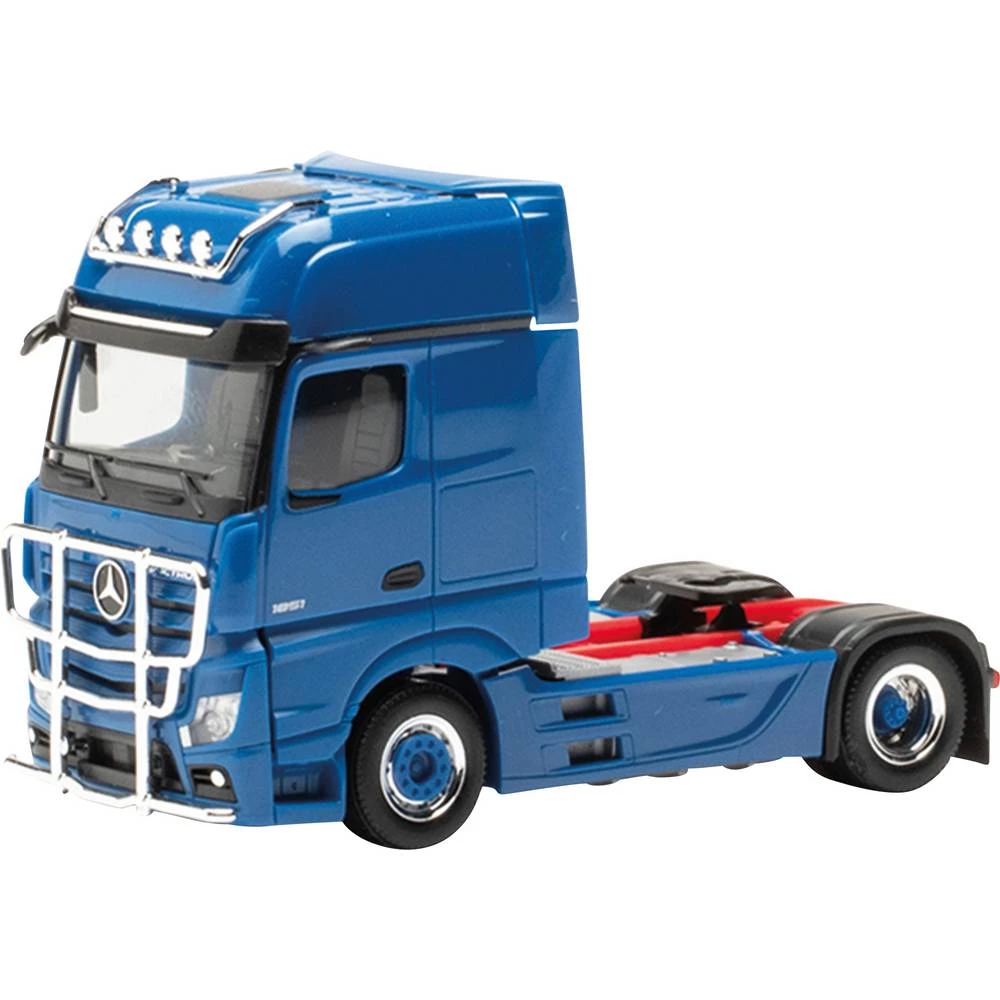 Herpa 311533-005 h0 model kamiona Mercedes Benz Actros Gigaspace solo tegljač s 2 osovine s svjetlima i zaštitnim okviro slika