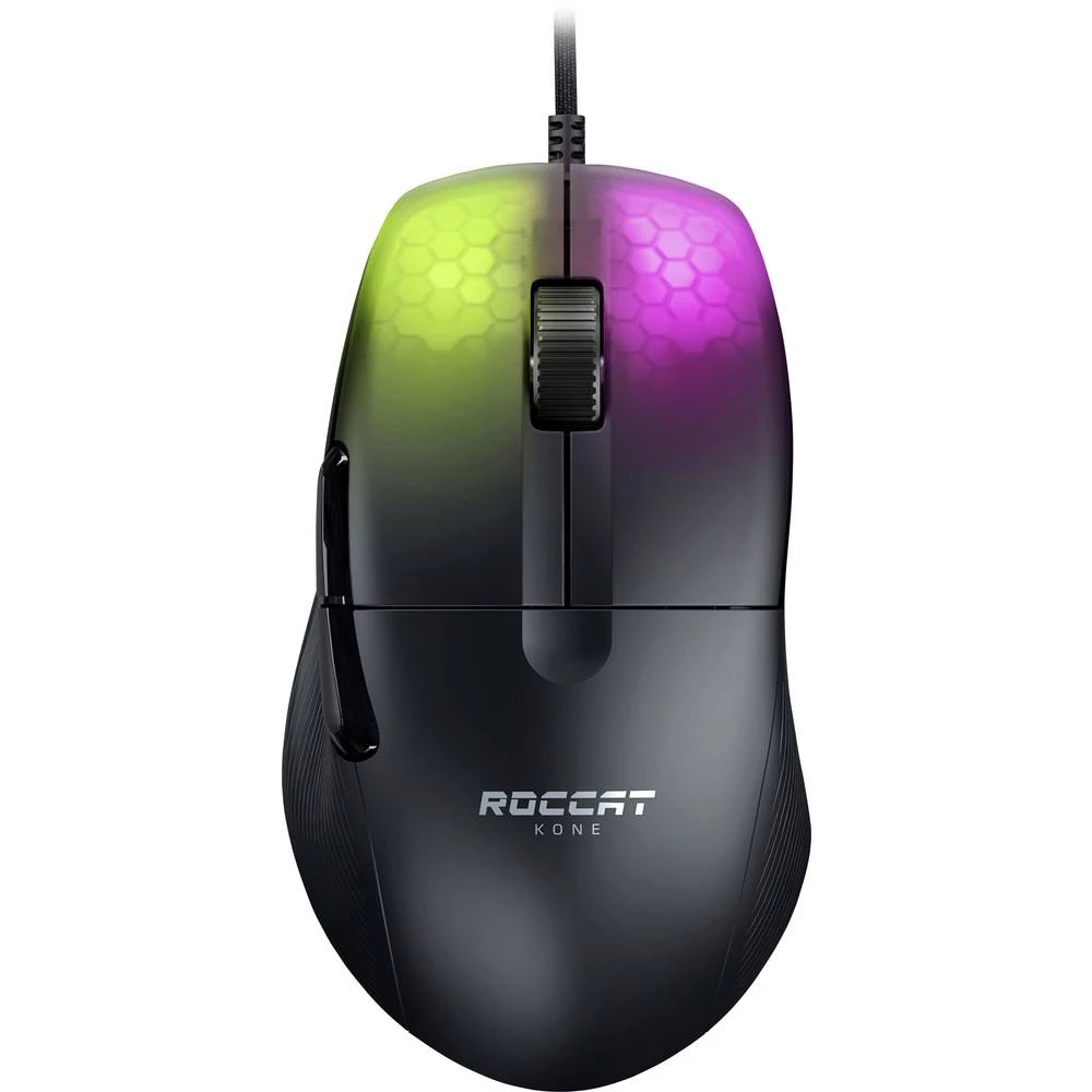 Roccat    KONE Pro    žičani    igraći miš    optički    osvjetljen    crna slika