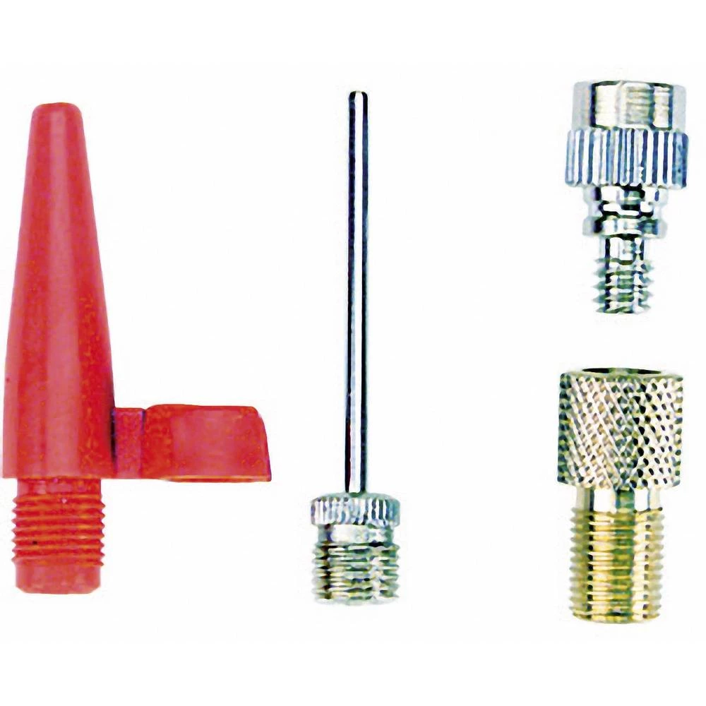 Fischer Fahrrad 85618 85618 Komplet adaptera za zračnu pumpu Metalna , Crvena slika