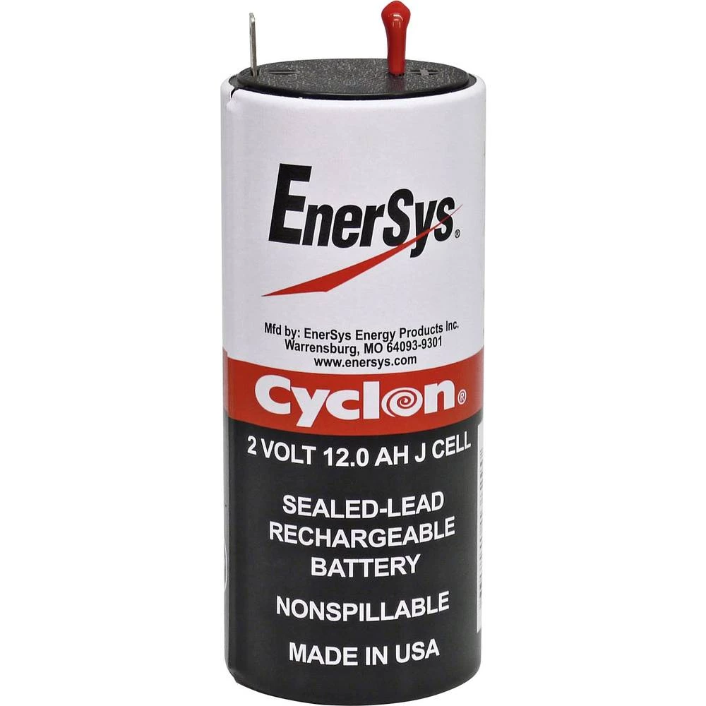 Olovni akumulator 2 V 12 Ah EnerSys Hawker Cyclon J 0840-0004 Olovno-koprenasti (&Oslash; x V) 52 mm x 136 mm Plosnati priključa slika