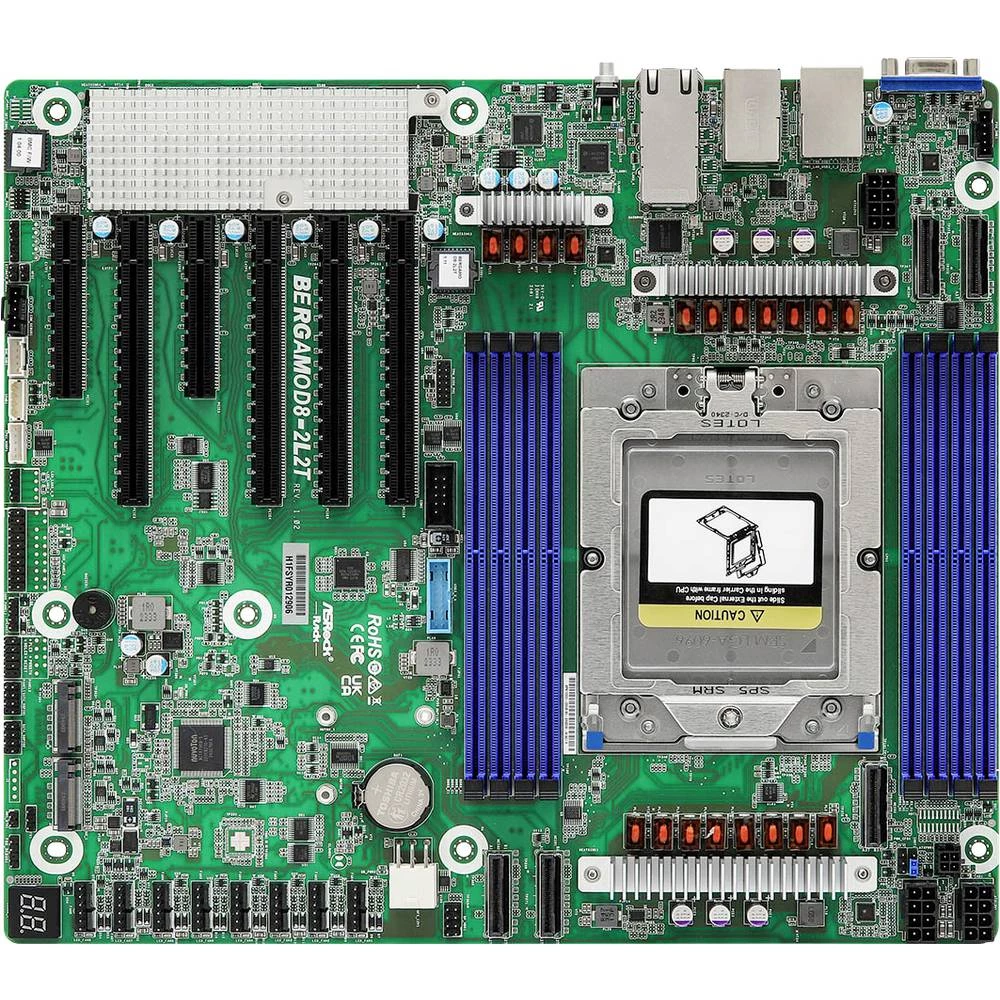 ASRock BERGAMOD8-2L2T matična ploča Baza AMD SP5 Faktor oblika (detalji) CEB slika