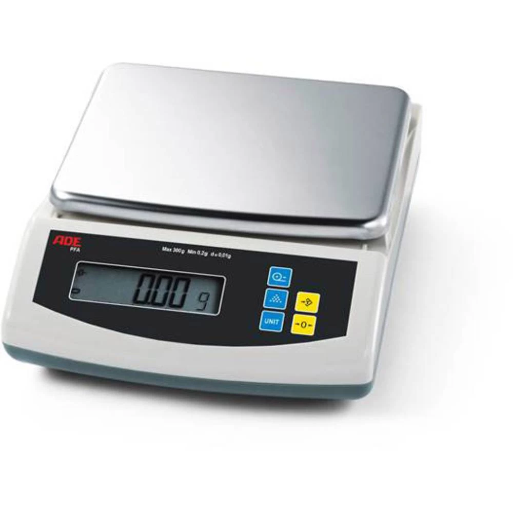 Precizna vaga ADE PFA3000 Opseg mjerenja (kg) 3 kg Mogućnost očitanja 0.1 g baterijski pogon, Električni pogon (opcijski) Srebrn slika