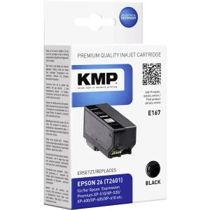 KMP Tinta zamijena Epson T2601, 26 Kompatibilan Crn E167 1626,4801 slika