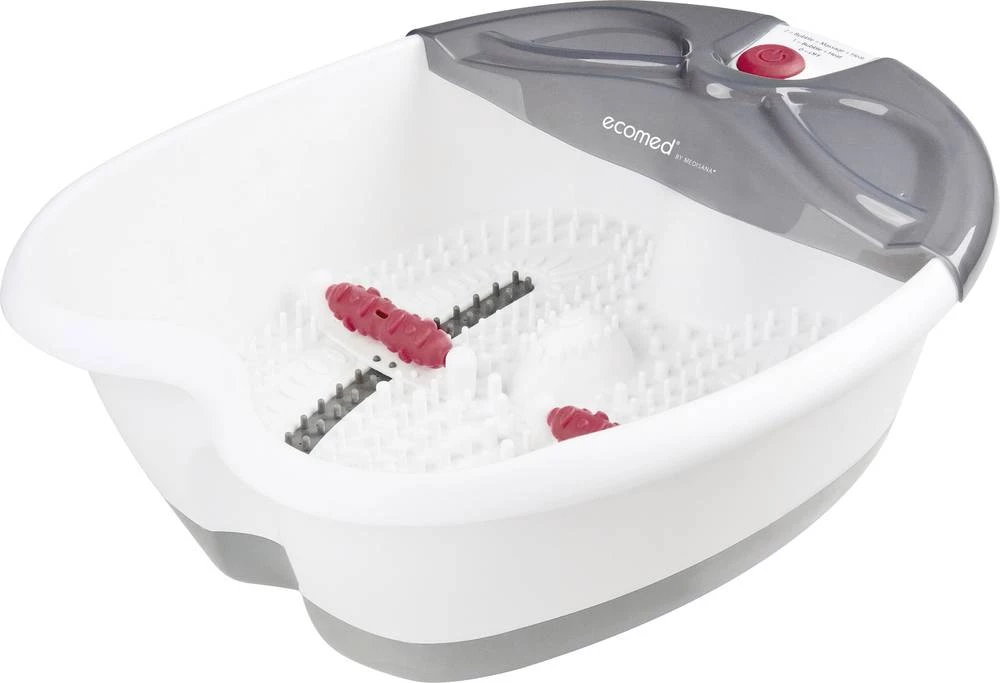 Ecomed FS-52E masažna kadica za stopala 60 W bijele boje, sive boje slika