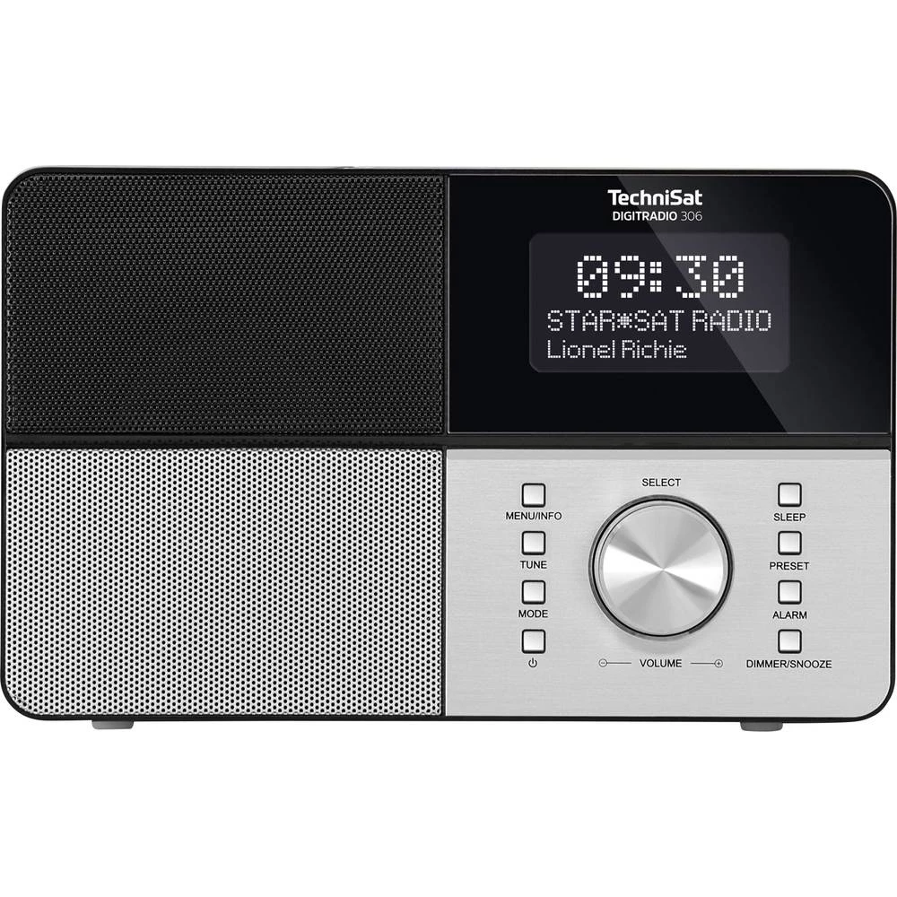 Internet Stolni radio TechniSat DIGITRADIO 306 IR UKW, DAB+, WLAN, USB, LAN Podržava DLNA, Spotify Crna slika