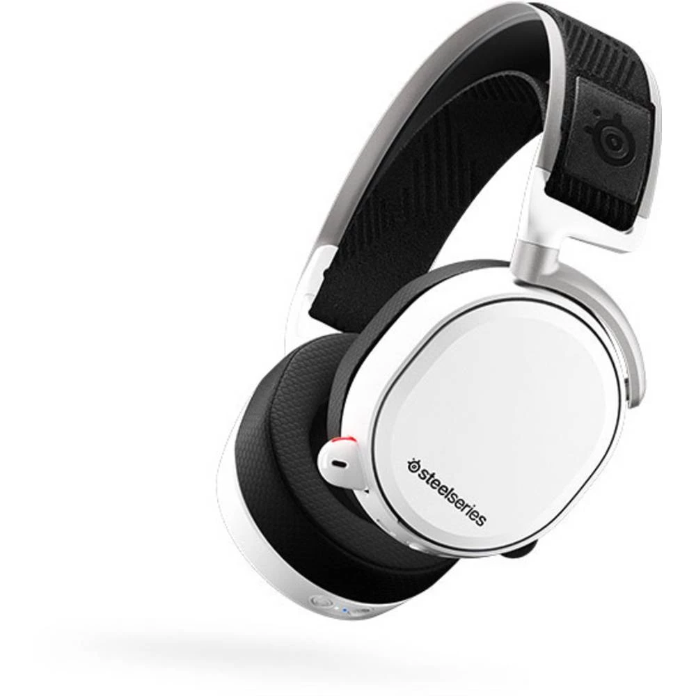 Igraće naglavne slušalice sa mikrofonom Bežični 2.4 GHz Bežične Steelseries Arctis Pro Wireless Preko ušiju Bijela, Crna slika