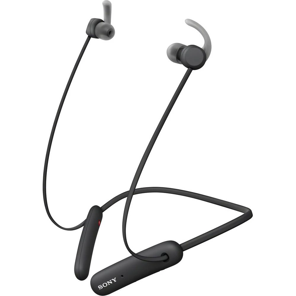 Sony WI-SP510 Bluetooth® sportske in ear slušalice u ušima vodootporne, kontrola glasnoće, slušalice za okovrata crna slika