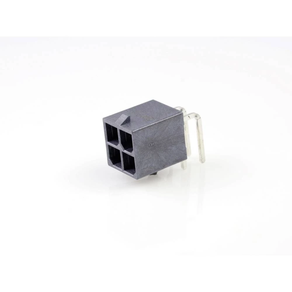 Molex 768250004 Mega-Fit Right-Angle Header, 4 Circuits, Tin (Sn) Plating, UL 94 V-0, Glow-Wire Capable, Tray slika