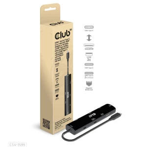 club3D CSV-1599 USB-C® priključna stanica   USB-C® Power Delivery slika
