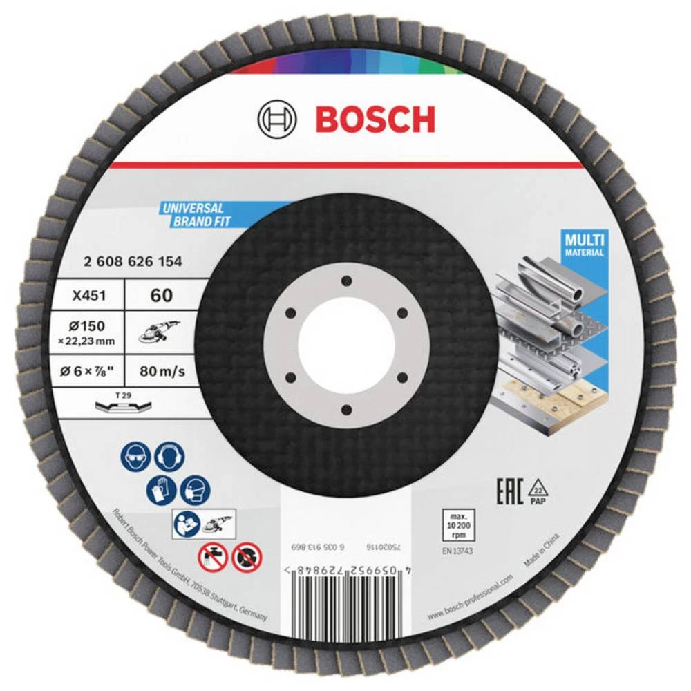 Bosch Accessories 2608626154 lamelna brusna ploča promjer 150 mm Promjer bušotine 22.23 mm 1 kom. slika