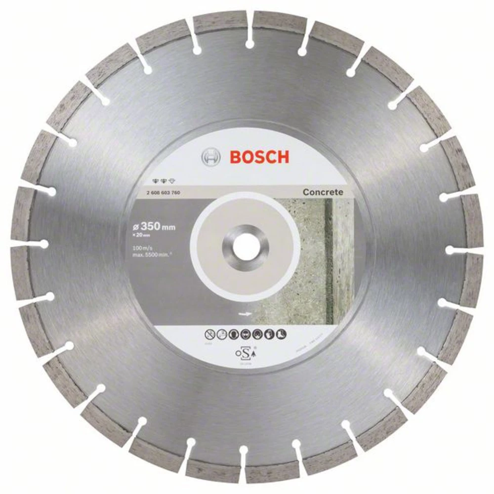 Dijamantni nož Expert za beton, 350 x 20,00 x 3,2 x 12 mm Bosch Accessories 2608603760 promjer 350 mm 1 ST slika