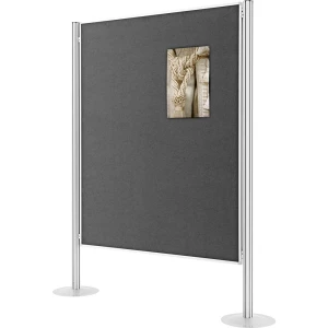 Magnetoplan zid za prezentacije filc siva upotrebljiva na obje strane, ploča za čavliće 1101004 slika