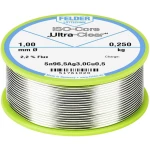Felder Löttechnik ISO-Core "Ultra Clear" SAC305 Lemna žica Svitak Sn96.5Ag3Cu0.5 0.250 kg 1 mm