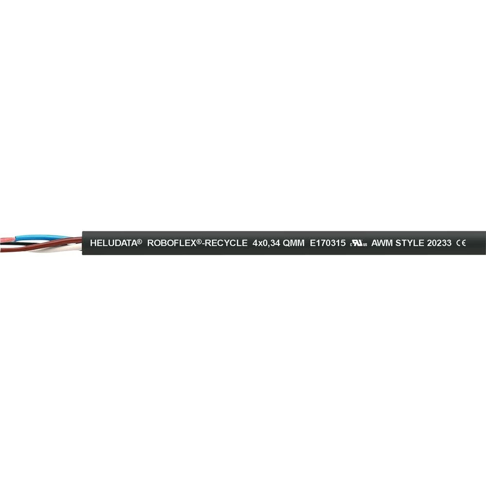 Helukabel 940485 kabel za robotiku HELUDATA ROBOFLEX-recycle 4 x 0.34 mm² crna 2000 m slika