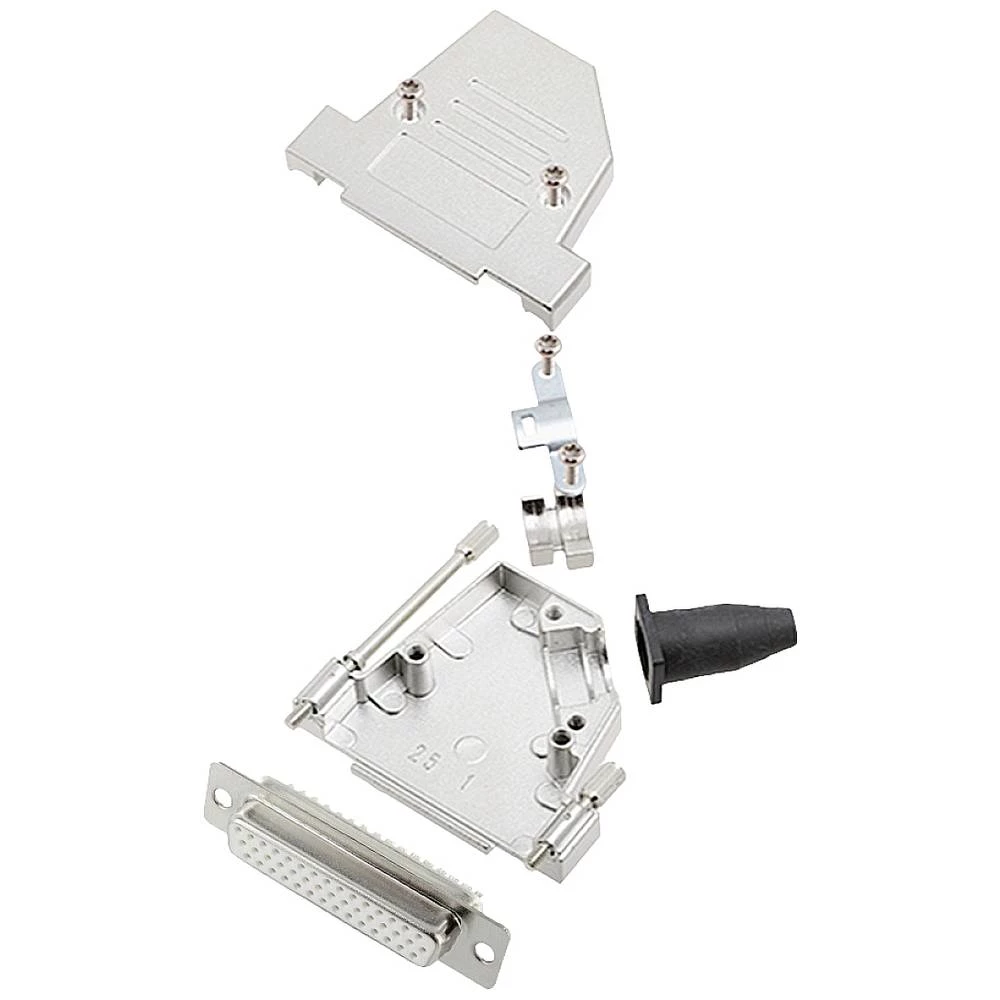 Višestruki ženski konektor D-SUB komplet 45 ° Broj polova: 44 Lemni kup encitech DTSL25-LJSRG-S-HDS44-W-K 1 ST slika