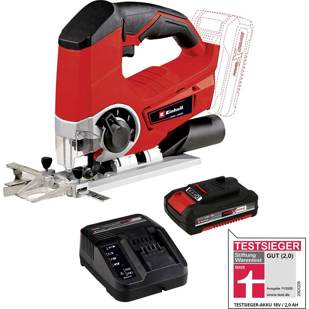 Einhell TE-JS 18 Li +2,0 Ah Starter-Kit akumulatorska ubodna pila 4326407 uklj. akumulator, uklj. punjač  18 V 2.0 Ah slika