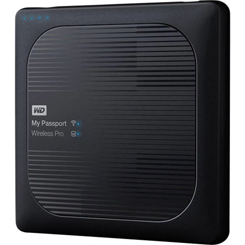 WLAN tvrdi disk 2 TB Western Digital My Passport™ Wireless Pro Crna WDBP2P0020BBK-EESN Uklj. SD-adapter slika