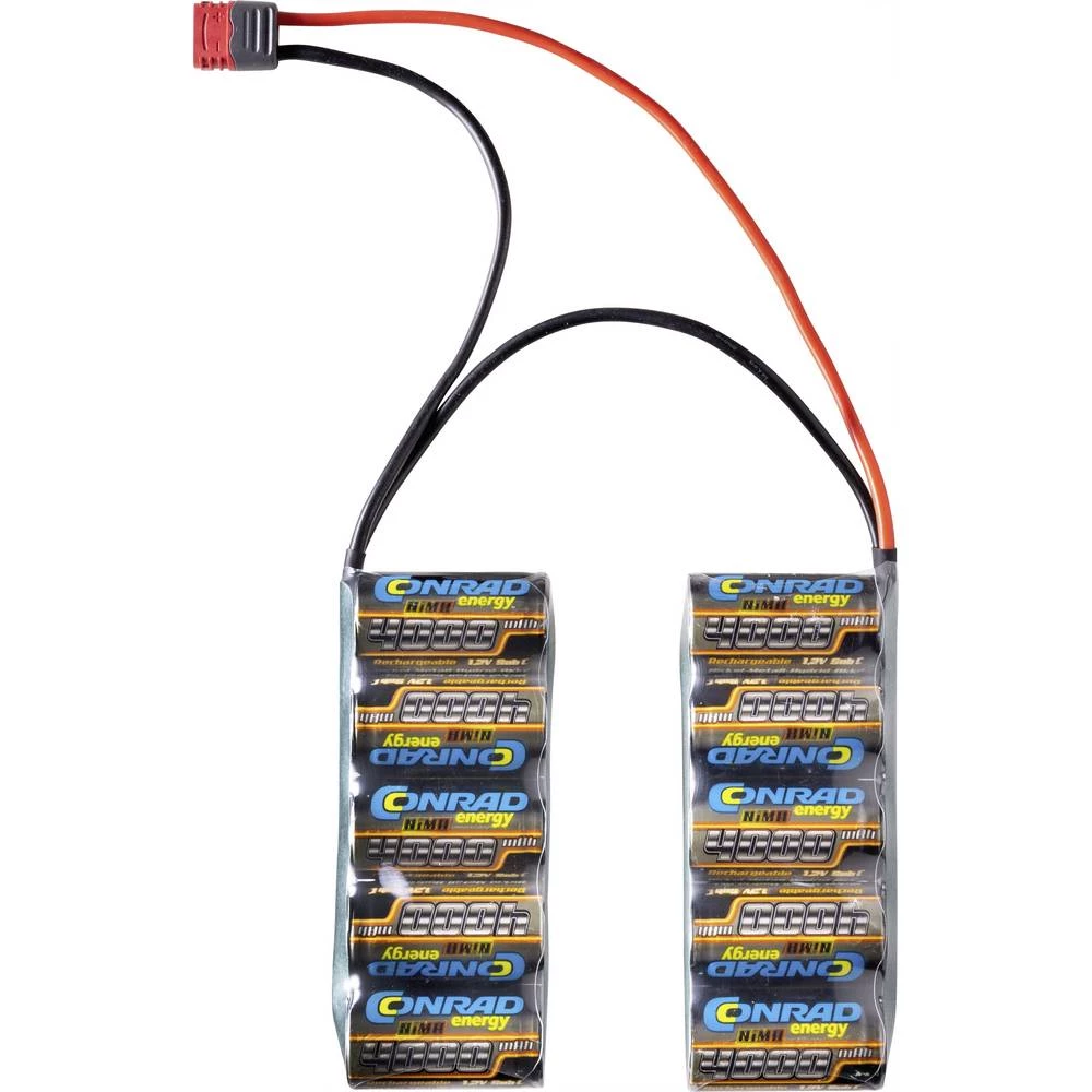 Conrad energy NiMH akumulatorski paket za modele 12 V 4000 mAh Broj ćelija: 10  side by side T-utičnica slika