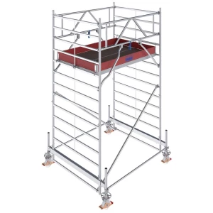 Krause 783011 FahrGerüst aluminij na roli mobilna Radna visina (maks.): 4.50 m srebrna 155.5 kg slika