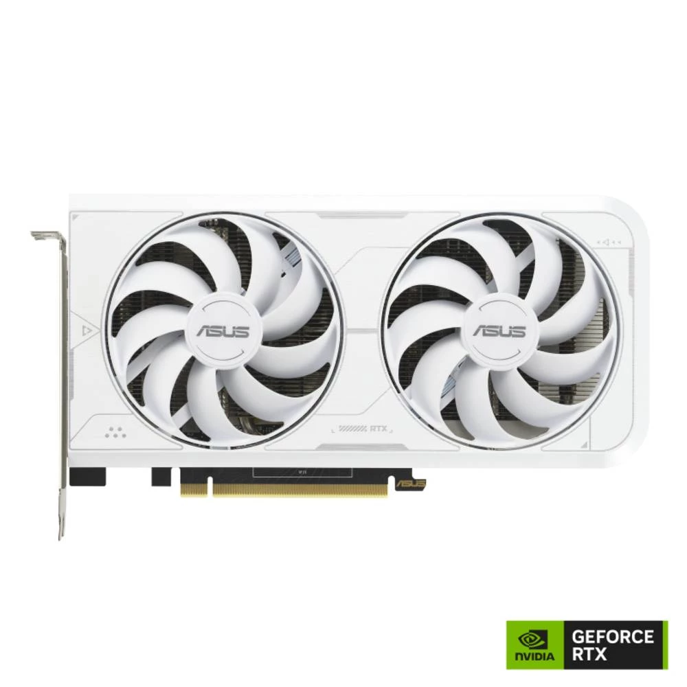 ASUS Dual -RTX3060TI-O8GD6X-WHITE, GeForce RTX 3060 Ti, 8GB, GDDR6X, 256-bit, 7680x4320 piksela, PCI Express 4.0 Asus grafička kartica  RTX 3060 Ti  8 GB    PCIe 4.0 x4 slika