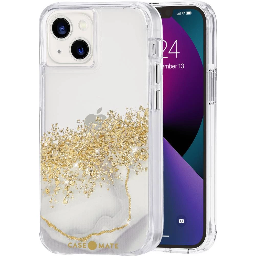 Case-Mate  Karat Marble Case  stražnji poklopac za mobilni telefon  Apple  IPhone 13 Mini  prozirna, zlatna slika