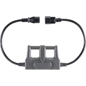 Mjerni adapter Muški konektor IEC, C14 - Ženski konektor IEC C13, 10 A VOLTCRAFT CAA-1L 10 Tamnosiva slika