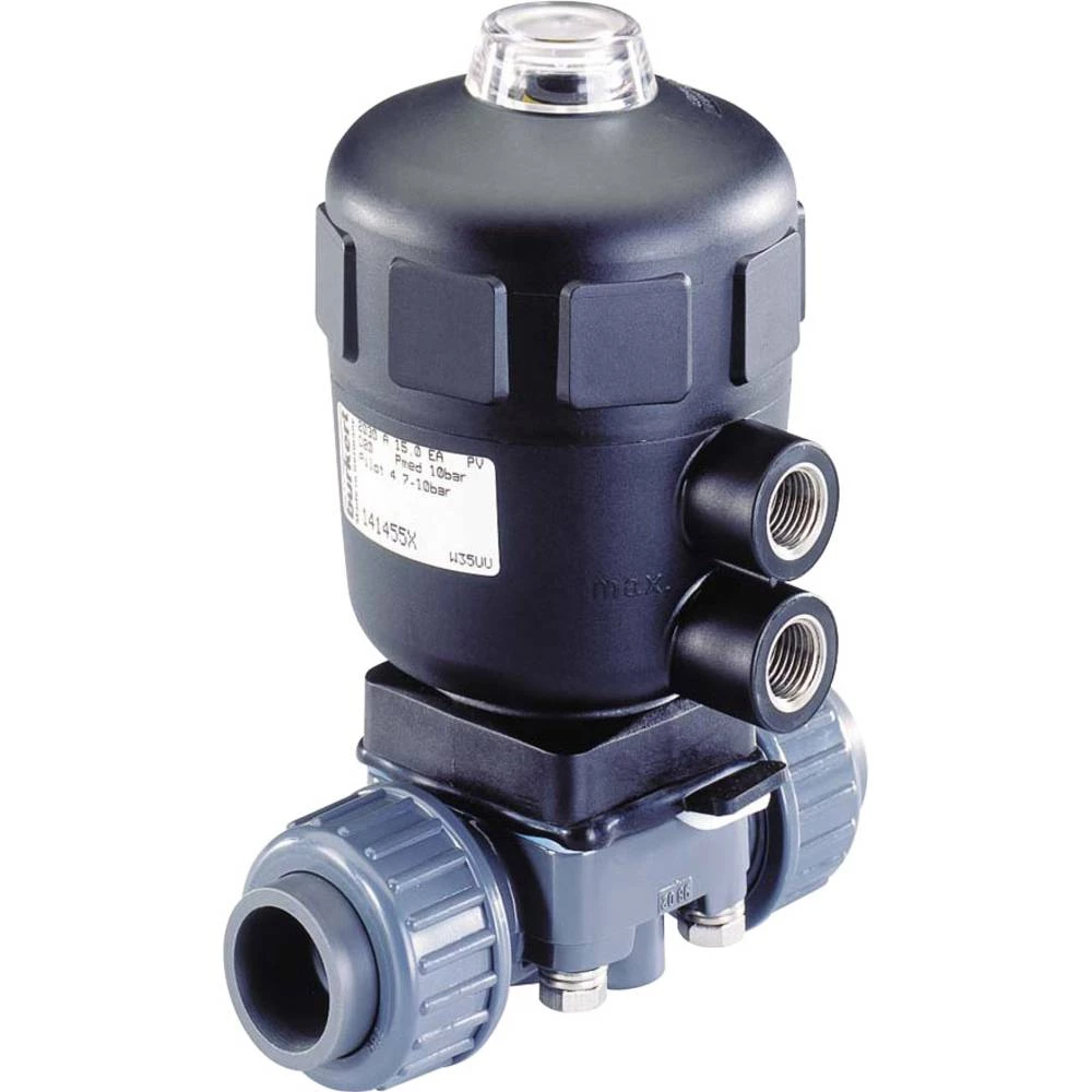 Bürkert 262755 2/2-smjerni Zračno upravljanje ventila 32 mm Materijal kućišta PVC-U Brtveni material PTFE, EPDM slika