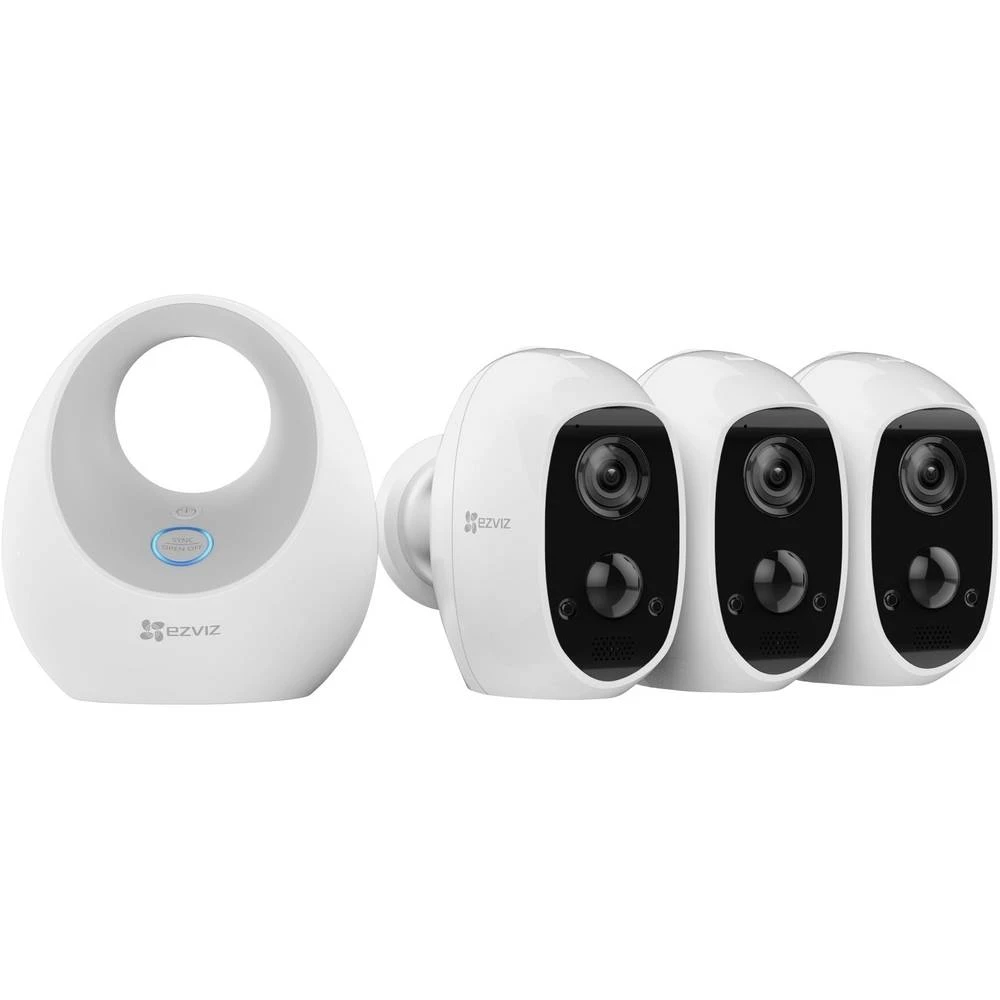 WLAN IP-Set sigurnosne kamere S 3 kamere 1920 x 1080 piksel ezviz CS-W2D-B3-EUP(EU-STD) slika