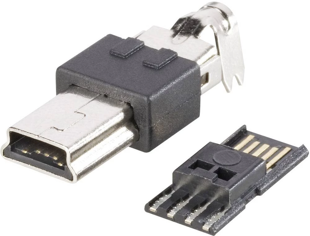 Mini USB 2.0 priključak Ravni muški konektor Mini USB-B TRU COMPONENTS Sadržaj: 100 ST slika