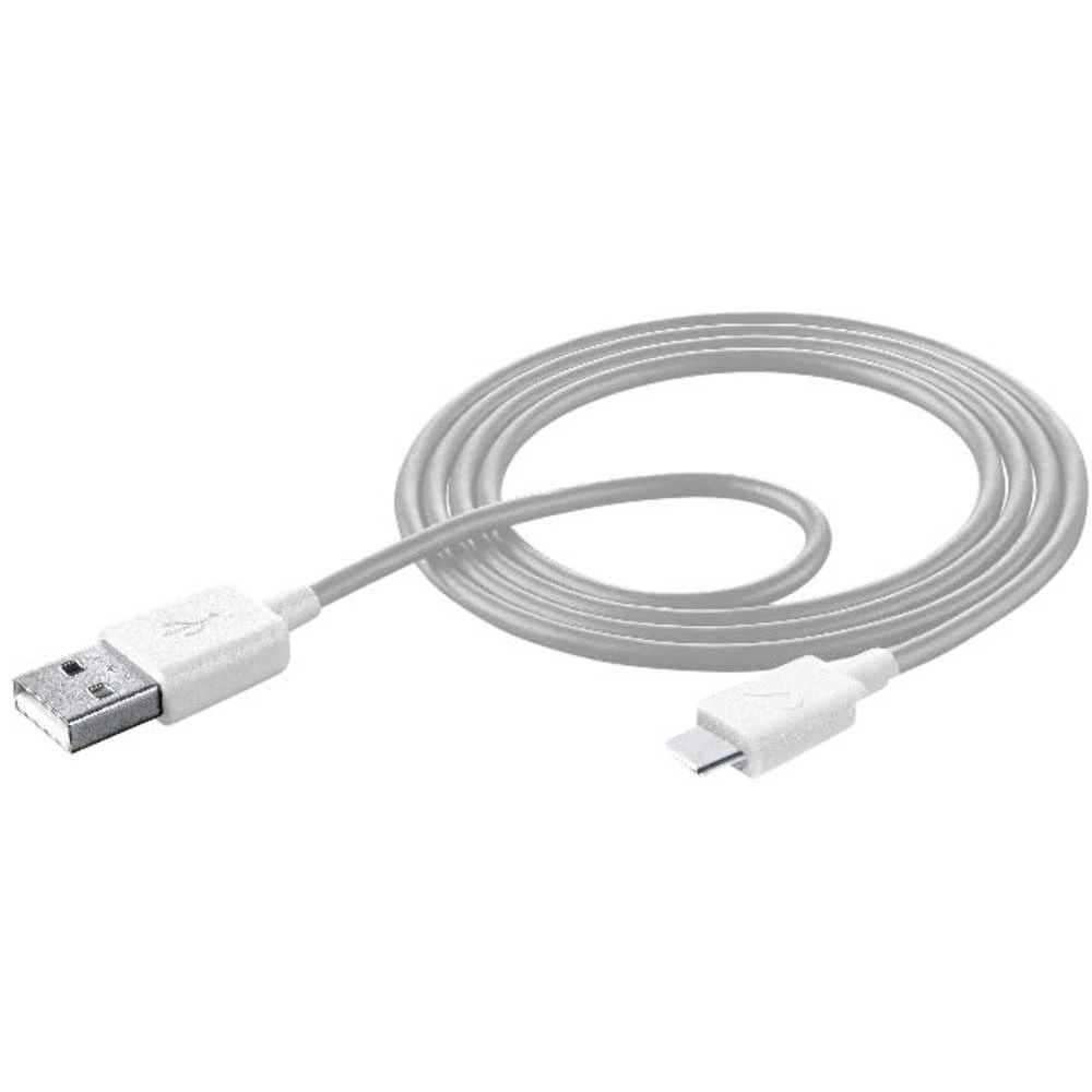 Cellularline USB 2.0 Priključni kabel [1x Muški konektor USB 2.0 tipa A - 1x Muški konektor USB-C&trade;] 1.00 m Bijela slika