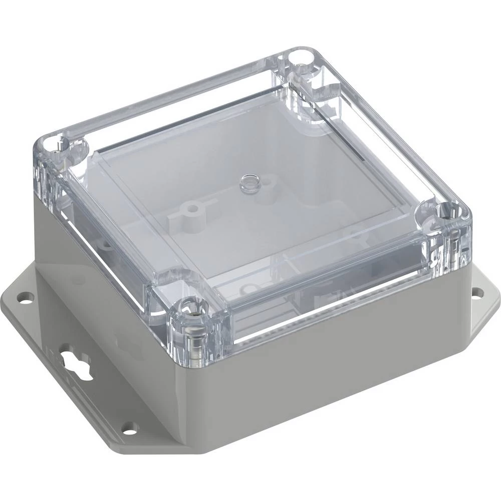 TRU COMPONENTS 6U07090905737 TC-13865236 industrijsko kućište 121.5 x 90 x 45 ABS-PC svijetlosiva, prozirna 1 kom. slika
