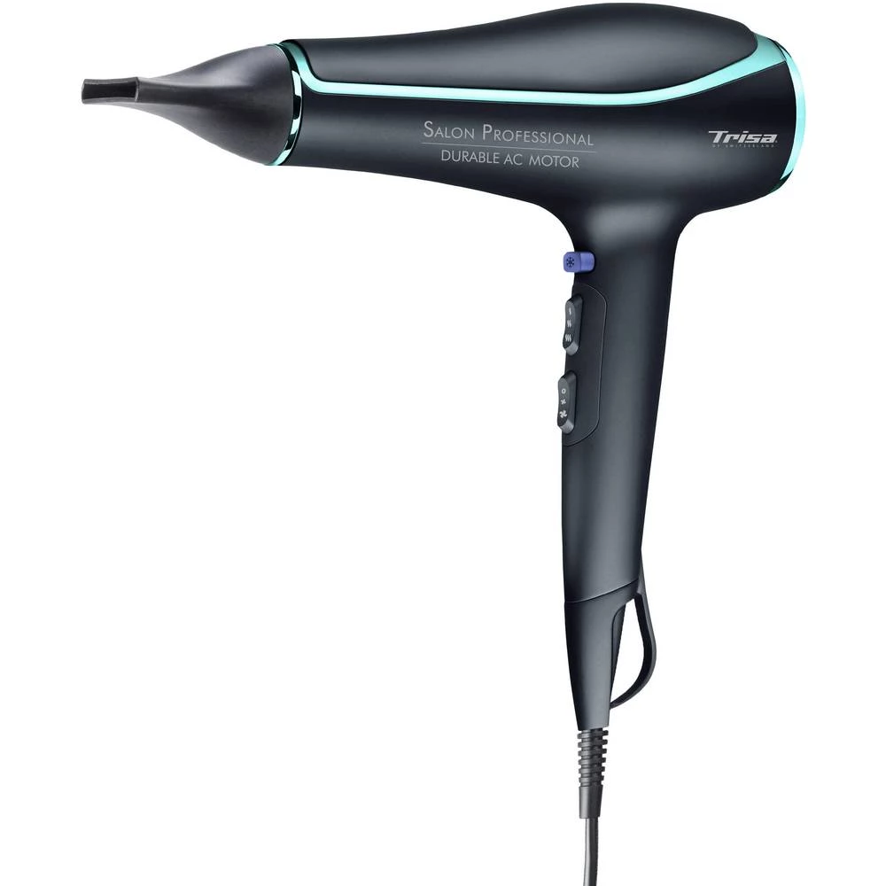 Sušilo za kosu Trisa Salon Professional Crna, Tirkizna slika