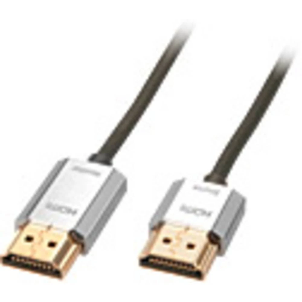 LINDY HDMI priključni kabel HDMI-A utikač, HDMI-A utikač 3.00 m siva 41675 high speed HDMI sa eternetom, OFC vodič, okrugli, Ultra HD (4K) HDMI s eternetom, dvostruko zaštićen, iznimno tanak, slika