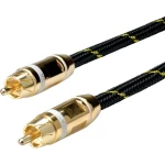 Roline Cinch video priključni kabel [1x muški cinch konektor - 1x muški cinch konektor] 5.00 m crna/zlatna