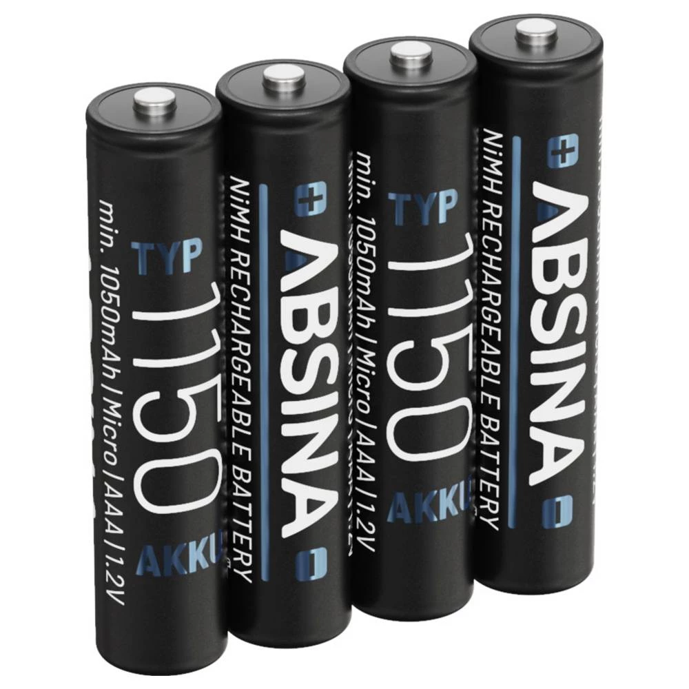 Absina micro (AAA) akumulator NiMH 1.2 V 4 kom. slika