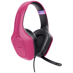 Trust GXT415P ZIROX igre Over Ear Headset žičani stereo ružičasta slika