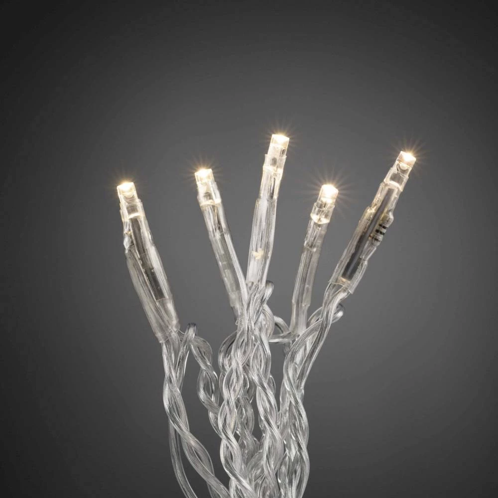 Konstsmide 6355-123 Mikro svjetlosni lanac Unutra ATT.CALC.EEK: LED Električni pogon (opcijski) LED Toplo-bijela Osvjetljena dul slika