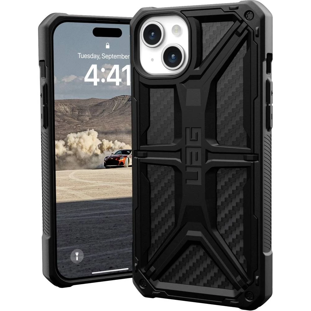 Urban Armor Gear Monarch stražnji poklopac za mobilni telefon Apple iPhone 15 Plus karbon crna boja slika