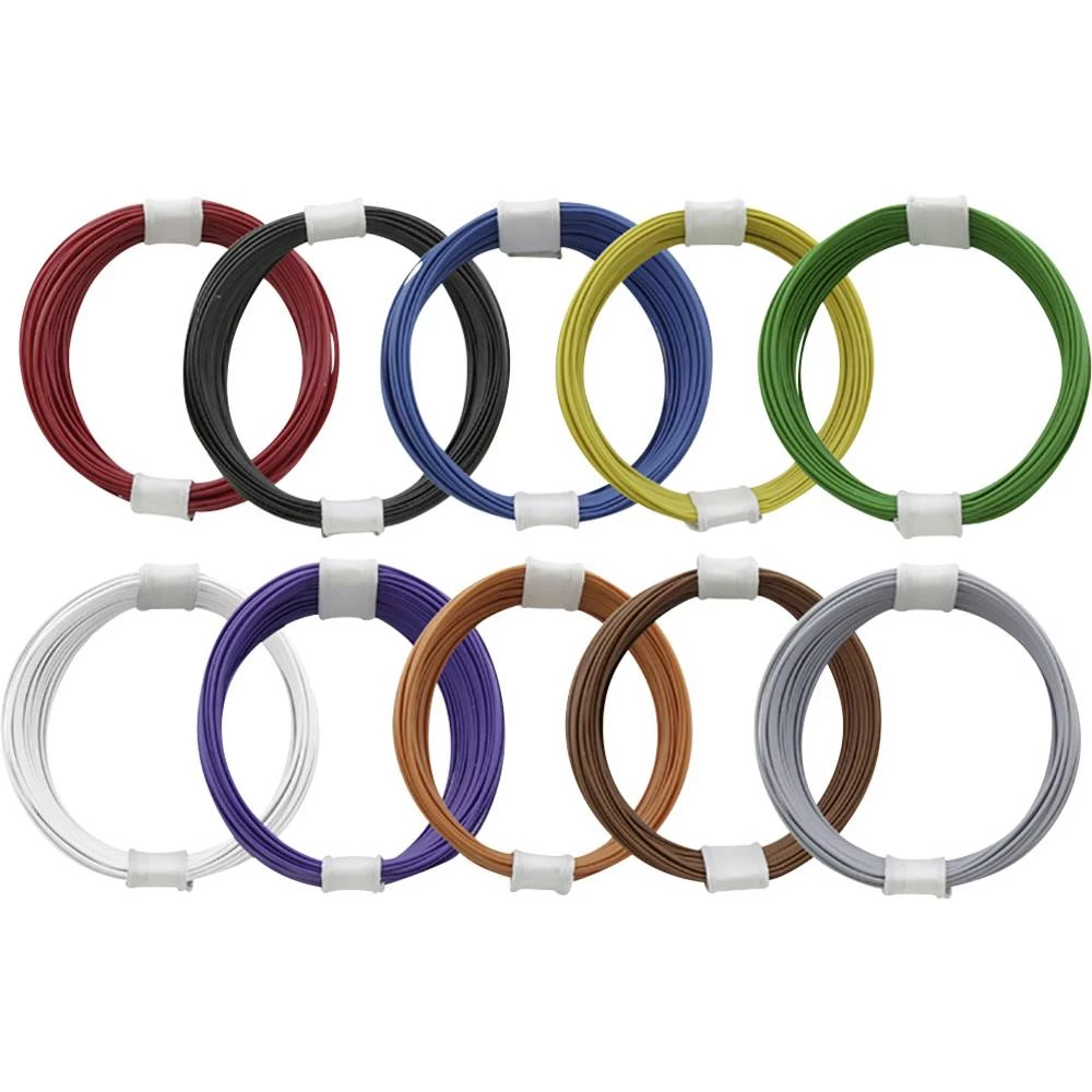 Donau Elektronik 110-MIX pletenica  1 x 0.04 mm² višebojna 1 Set slika