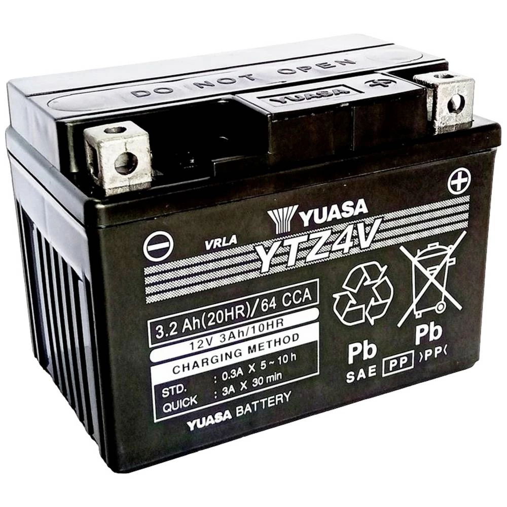 Yuasa YTZ4V baterije za motor 12 V 3 Ah slika