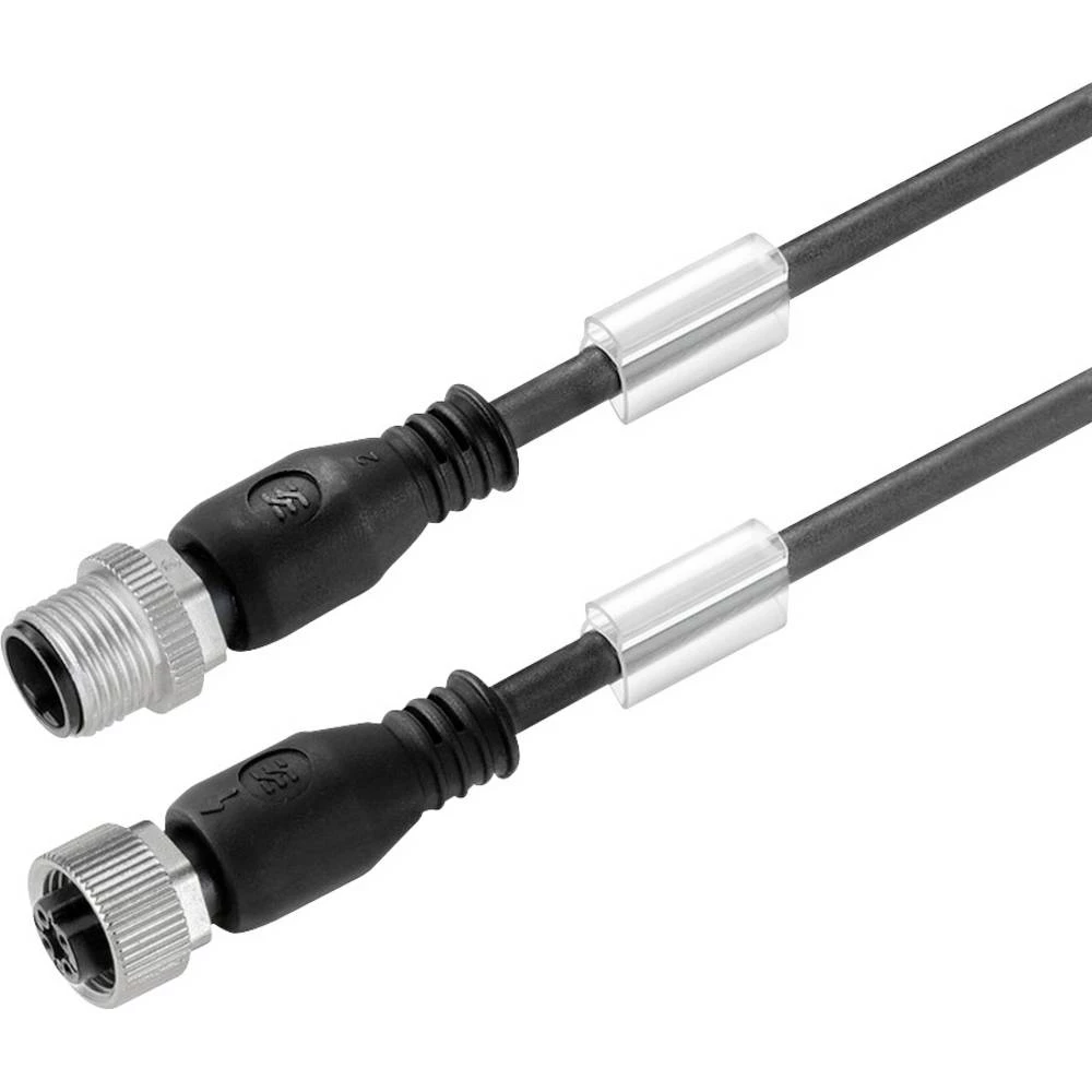 Weidmüller 9457230400 utični konektor za senzor/aktivator, konfekcionirani M12 ravni muški konektor, žženski konektor, ravni 4.00 m Broj polova: 3 1 St. slika