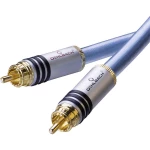 Oehlbach Cinch Audio Priključni kabel [2x Muški cinch konektor - 2x Muški cinch konektor] 1.50 m Plava boja pozlaćeni kontakti