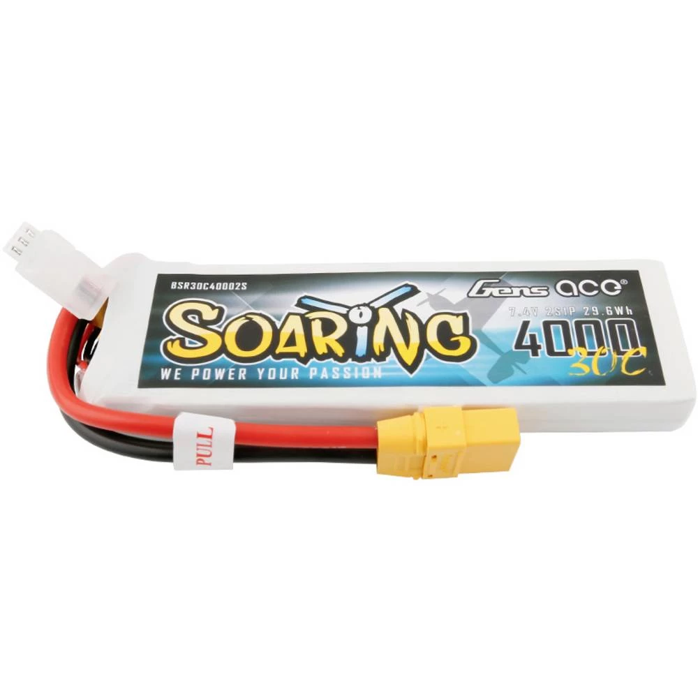 Gens ace lipo akumulatorski paket za modele 7.4 V 4000 mAh Broj ćelija: 2 25 C softcase xt90 slika