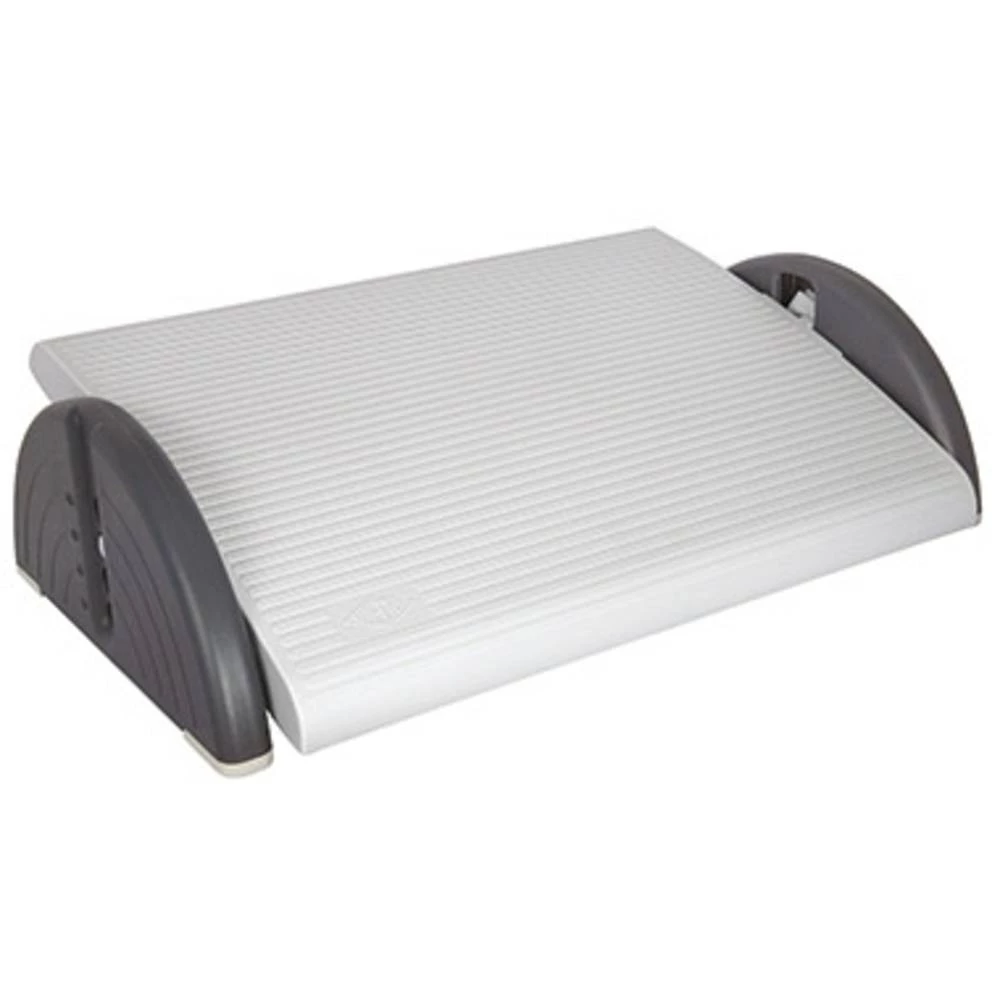 WEDO Oslonac za noge Relax Plus ergonomično, Podesiva visina, podesivi nagib Antracitna boja, Svijetlosiva 2751037 slika