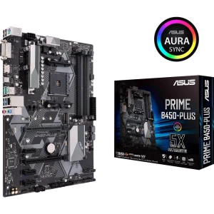 Matična ploča Asus Prime B450-Plus Baza AMD AM4 Faktor oblika ATX Set čipova matične ploče AMD® B450 slika