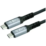 Value USB kabel USB 4.0 USB-C® utikač, USB-C® utikač 1 m crna sa zaštitom 11.99.9086