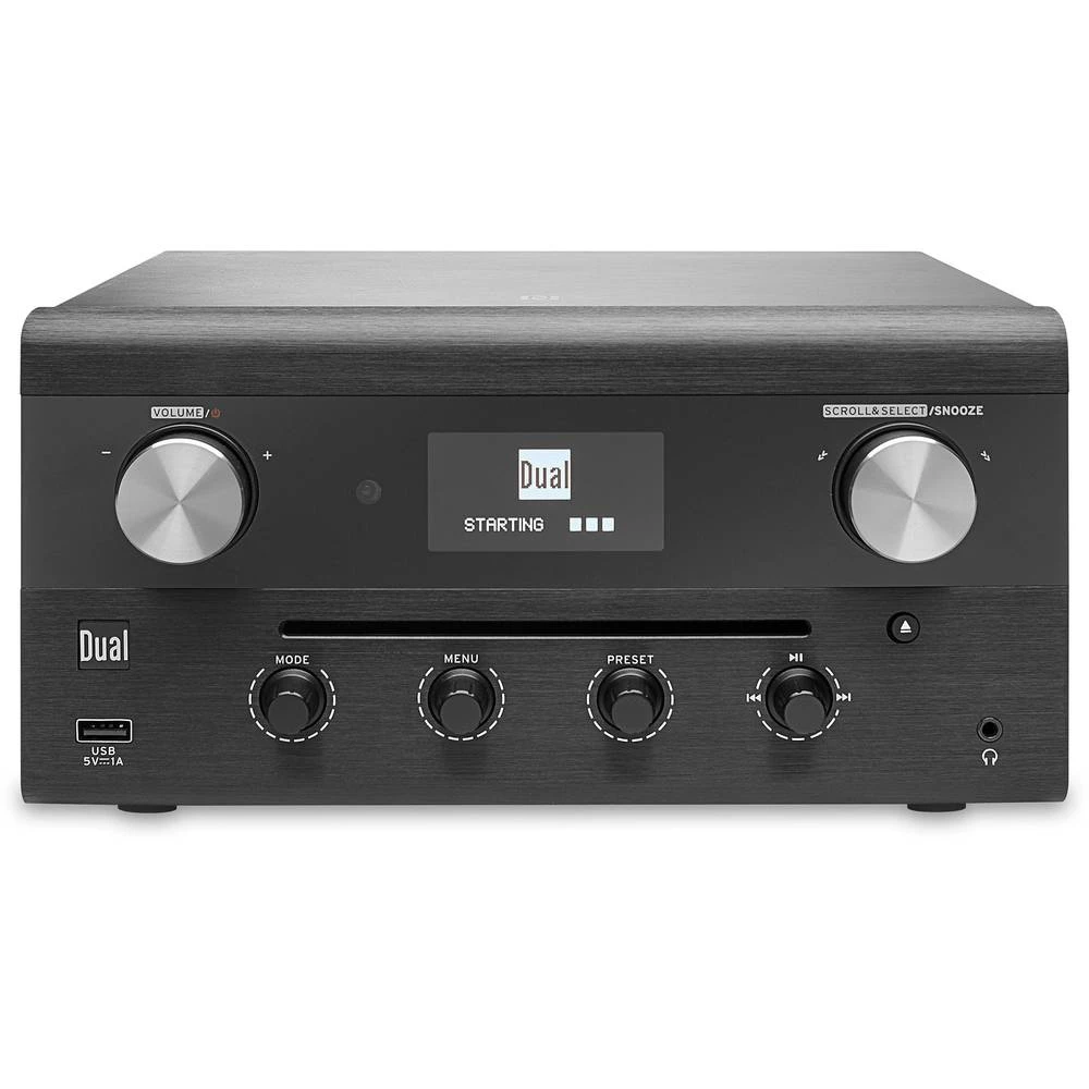 Internet CD radio Dual CR 900 Phantom AUX, Bluetooth, CD, DAB+, DLNA, NFC, UKW, USB, WLAN Podržava DLNA, Spotify Crna slika