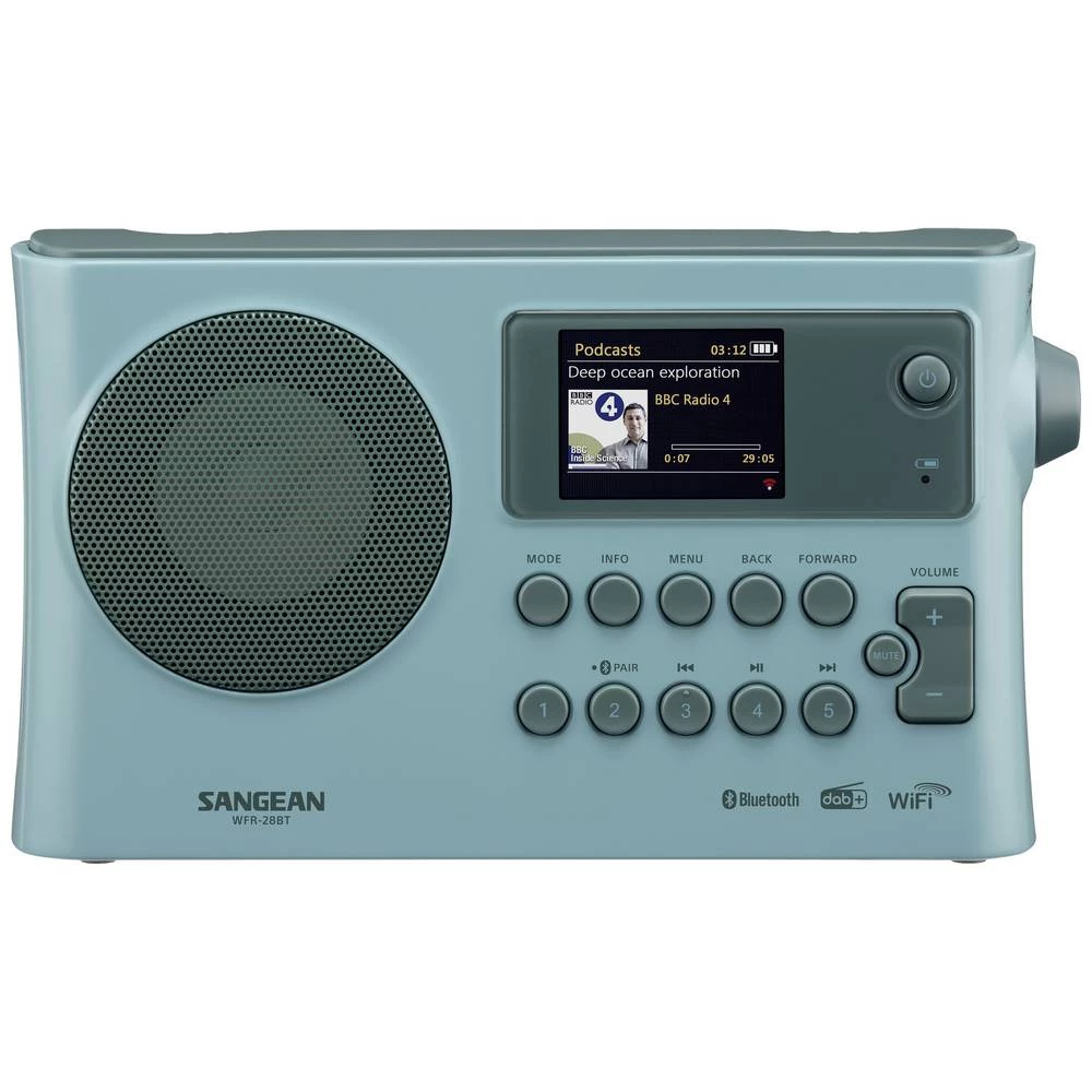 Sangean WFR-28BT internet stolni radio DAB+ (1012), FM DAB+, WLAN, Bluetooth®, AUX, internetski radio funkcija punjenj slika